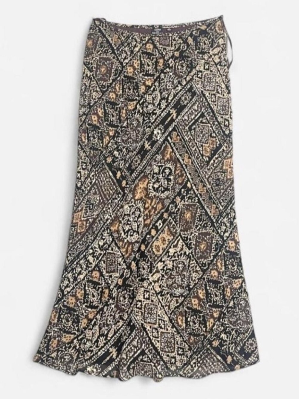 Kasper brown maxi skirt size 10